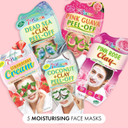 7th Heaven Variety Pack of 5 Clay, Cream & Peel-Off Face Mask  Hydrating & Moisturising Formula Suitable For All Skin Types  Vegan & Cruelty-Free Skincare
