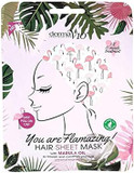 Derma V10 Flamingo Print Hair Mask, Pink, One Size