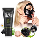 Blackhead Peel Off Face Mask, SHVYOG 3-in-1 Blackhead Remover Charcoal Mask with Brush & Tea Tree Serum, Purifying Deep Cleansing Black Mask for Blackheads, Dirt, Acne, Pores Shrinking (100g+30ml)