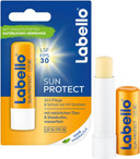 Labello Sun Protect im 4er Pack (4 x 4,8 g), wasserfester Lippenpflegestift mit Sonnenschutz (LSF 30), Lippenpflege ohne Mineralöle