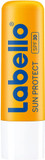 Labello Sun Protect im 4er Pack (4 x 4,8 g), wasserfester Lippenpflegestift mit Sonnenschutz (LSF 30), Lippenpflege ohne Mineralöle