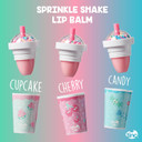 Tinc Sprinkle Shake Lip Balms - Delicious Scents: Cherry, Cupcake and Candy - Keeps Lips Moist - Gift Idea - 3 in Pack