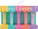 Yes Studio Fruit Drops Lip Balm Gift Set, 5 x 12ml, Cruelty Free, Pineapple Mint Cherry Peach Coconut