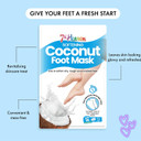 7th Heaven Foot Mask Multipack of 3 Moisturising Foot Treatment Socks  Softening & Nourishing Mask for Dry & Cracked Feet  Infused with Coconut & Shea Butter  At Home Spa Skincare