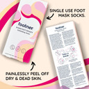 Footner Exfoliating Foot Mask Socks - Foot Peel Mask for Hard Skin - Peeling Foot Mask for Smooth and Soft Feet - Foot Peel Socks to Remove Hard Skin in Single 60 Minute Treatment - For Baby Soft Feet
