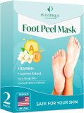 Plantifique Foot Peel Mask  2 Pairs Exfoliating & Dermatologically Tested Foot Treatment, Removes Dead Skin & Repairs Heels for Soft Feet  Vitamins Scent, Gift for Women & Men