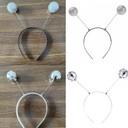 TSMORY Shimmering Party Headband Novelty Funk Hairhoop Sequined Hairhoop for Adult Kids Music Festival Accessories