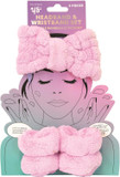 Yes Studio Make-Up Headband & Wristband Set Pink Extra Soft