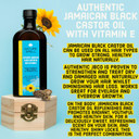 Nature Spell Authentic Jamaican Black Castor Oil with Vitamin E for Hair & Body 150 ml - Authentic JBCO For All Hair Types - Natural Hair Growth - Strengthen Hair Roots - Treat Dry and Damaged Hair