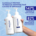 Routine Wellness Anti-Thinning Shampoo and Conditioner Set for Thinning Hair - Biotin DHT Blocker Women & Men - Color Safe Shampoo for Hair Loss & Healthier Growth (Pack of 2) (Cucumber)