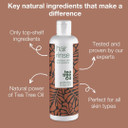 tea tree oil australian bodycare, ABC Australian Bodycare Hair Rinse 250ml - Shampoo After Treatment for lice Tea Tree Oil Treatment Shampoo with 100% Pure Tea Tree Oil