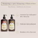 Arganicare | Duo Shampoo + Conditioner | Castor | Growth Accelerator | Gently cleanses & moisturizes hair | All hair types | 1x400 ml + 1x400mL