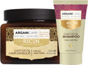 ARGANICARE | Ricin range | Strengthening Mask 500 ml + Shampoo 50 ml | With organic castor oil | Hair care | Feed | Reinforce | Moisturises | All hair types