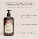 ARGANICARE | Growth Accelerator Shampoo | Brings Strength and Resistance to Hair | Stimulates Growth | Nourishes and Hydrates Hair | Made in France | Set of 2x400ML