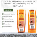 ark future Lacura Hair Refine Shampoo & Conditioner Set, 250ml Each - Hair Care for Healthy, Shiny Hair (Colour)