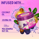 Aussie Bouncy Curls Butter Hair Mask 500ml to Detangle, Nourish and Deeply Moisturise Wavy and Curly Hair, Infused with Jojoba, Coconut and Australian Macadamia Nut Oils, Vegan and Cruelty-Free