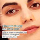 Vitamasques Vegan Face Sheet Masks Kit, 8-Pack - Collection Of Triple-Layer Sheet Facial Masks Made With Premium And Natural Ingredients To Boost Your Skincare Routine After Cleansing And Toning