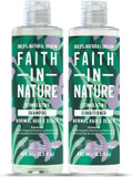 Faith In Nature Natural Lavender & Geranium Shampoo and Conditioner Set, Nourishing, Vegan & Cruelty Free, No SLS or Parabens, For Normal to Dry Hair, 2 x 400ml Pack