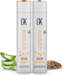 GK HAIR Global Keratin Moisturizing Shampoo and Conditioner Duo Hydrating Formula for Normal to Dry Hair Colour Protection Infused with Keratin Healthier Sulfate Paraben Free Suitable Men Women 300ml