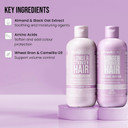 HAIR BURST Shampoo and Conditioner Set For Dry & Damaged Hair  Moisture Locking, Breakage Reducing, Colour Protecting - Enriched with Vitamin B5, Almond Oil & Fig Extract - Silicone Free UK Made