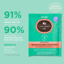 HASK Coconut Deep Conditioner Treatment, nourishing for all hair types, colour safe, and cruelty-free - 1 50mL Packette