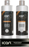 ican London Keratin Shampoo & nourishing sulfate free conditioner sets 500ml x 2