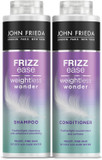 John Frieda Frizz Ease Weightless Wonder Shampoo and Conditioner Duo Pack 2 x 500ml, Lightweight Shampoo and Conditioner for Frizzy Hair, Anti-Frizz Haircare Bundle