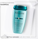 Kérastase Resistance, Daily Strengthening Shampoo, For Brittle, Damaged Hair & Split Ends, With Vita-Ciment Complex, Bain Force Architecte