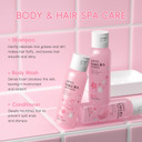 LAIKOU Sakura Spa Gift Set, Bath & Hair Care Travel Kit, Shampoo, Conditioner & Body Wash, Hydrating, Nourishing & Gentle for All Skin & Hair Types, Christmas Birthday Gifts for Women Teenage Girl LAIKOU Sakura Spa Gift Set, Bath & Hair Care Travel Kit, Shampoo, Conditioner & Body Wash, Hydrating, Nourishing & Gentle for All Skin & Hair Types, Christmas Birthday Gifts for Women Teenage Girl