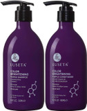 LUSETA Purple Shampoo and Conditioner Set for Blonde, Gray, Ash, Silver Hair, Brass off Infused with Cocos Nucifera Oil for Curly, Damaged, Coloured Hair Hair, Sulfate & Paraben Free, 2 x 500ml