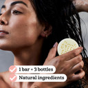 Marcel's Green Soap Hair Conditioner Bar Argan & Oudh - Eco-Friendly, Zero Plastic Packaging - Free from Palm Oil, Suitable for Vegans, Compact and Long-Lasting, 60 grams (Pack of 2)