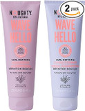 MM Noughty Wave Hello Shampoo & Conditioner Set 250ml | Curl Defining for Curly & Wavy Hair | 97% Natural, Vegan, Sulphate-Free, Paraben-Free Haircare Bundle for Frizz Control & Hydration