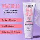 Noughty 97% Natural Wave Hello Shampoo and Conditioner Duo Curl Defining Sulphate Free Vegan Hair Care Set Vitamin Rich Formula for Curly & Wavy Hair, 250ml
