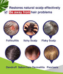 Folliculitis Itch Relief Conditioner: Tea Tree Oil & Moroccan Argan Oil - Deep Hydration & Repair - Nourishes, Smooths, Restores Shine - Safe for Dry or Damaged Hair-11.84 oz