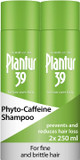 Plantur 39 Caffeine Shampoo Prevents and Reduces Hair Loss 3x 250ml | For Fine Brittle Hair | Unique Galenic Formula Supports Hair Growth | Women Hair Care Made in Germany