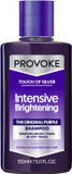PROVOKE Touch Of Silver Brightening Purple Shampoo 200 ml, Neutralises Yellow and Orange tones, Formulated with Violet and Blue Pigments (Pack of 2)