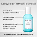SACHAJUAN Ocean Mist Volume Conditioner 250ml, Provides Moisture, Volume and Strength To Fine Hair. Leaving Hair Feeling Soft, Shiny & Voluminous. Enriched With Ocean Silk Technology
