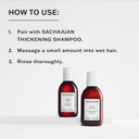 SACHAJUAN Thickening Hair Conditioner 250 ml, Nourishes, Volumizing, Heat & UV Protectant. Shine & Smooth Volume Made From Paraben Free Formula With Ocean Silk Technology
