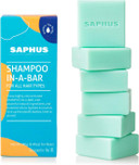 SAPHUS 6Pcs Shampoo Bars for Hair, Sulphate Free, Plastic Free, Blue