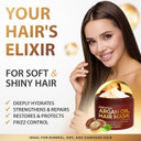 SUNATORIA Keratin Hair Mask - Professional Deep Hair Conditioner - Dry, Split End, Damaged Hair Repair Treatment - Vitamin Complex with Omega 3, 9, Vitamin E Oil - Protein Hair Care