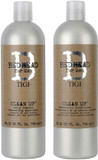 Bed Head for Men by TIGI | Clean Up Shampoo and Conditioner Set | Moisturising And Smoothing Daily Haircare For Healthy Hair and Scalp | Ideal For Normal Hair | 2x750ml