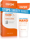 Carpe Sweat Absorbing Antiperspirant Hand Lotion for Sweaty Hands, Help Manage Palmar Hyperhidrosis, Dermatologist Recommended, 1.35 fl oz