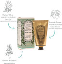 Panier des Sens - Jasmine Hand Cream - Hand Cream for very Dry Hands and Skin - for Women and Men - With Almond & Olive Oil - Vegan Made in France 96% Natural Ingredients - 75ml