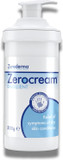 Zeroderma Zerocream Emollient Cream 2-in-1 Moisturiser & Soap Substitute, for Eczema, Psoriasis & Dry Skin Conditions. Hydrating Relief for Flaking Skin, 500g