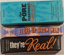 Benefit Bundle including SAMPLE-SIZE Porefessional Makeup Setting Spray, Fluff Up Brow Wax, They're Real! Mascara