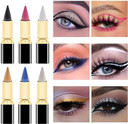 Julystar rich and colorful natural waterproof eyeliner pen is easy to color, quick-drying and lasting moisturizing eyeliner (04#)