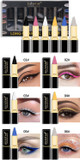 Julystar long-lasting color eyeliner makeup waterproof and non-smudge eyeliner set