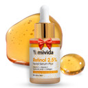 2.5% Retinol Serum For Face | Anti-Aging Serum With Hyaluronic Acid, Vitamin C, Vitamin E & Collagen For Smoothing Fine Lines | 1 Fl Ozretinol