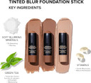 Nudestix Nudies Tinted Blur Foundation Stick, Matte Cream Powder Multitask Makeup to Tint, Blur, Blot Skin and Sculpt Face, Lightweight, Natural Matte Finish, Shade: Deep 9.5, 0.2 fl oz (6.2 g)