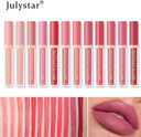 Matte Lipstick Lip Gloss, Non-Stick, Long Lasting, Non-Transfer, Lip Stain, 12ml (11, 12-color liquid lip gloss)